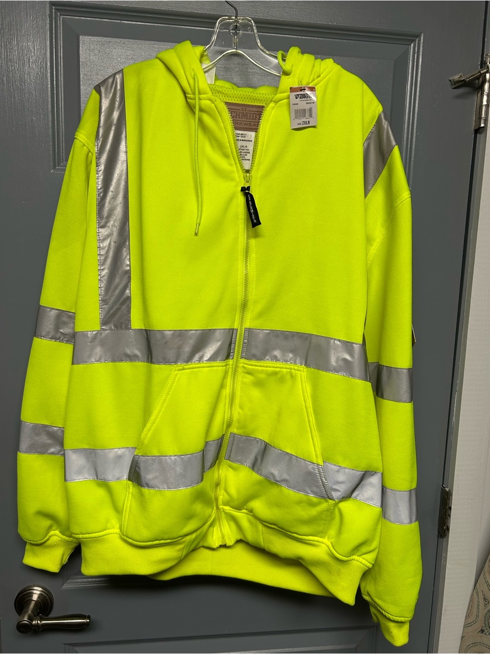 CE SCHMIDT Workwear safety full zip hoodie. NWT SIZE 2XLR. See notes